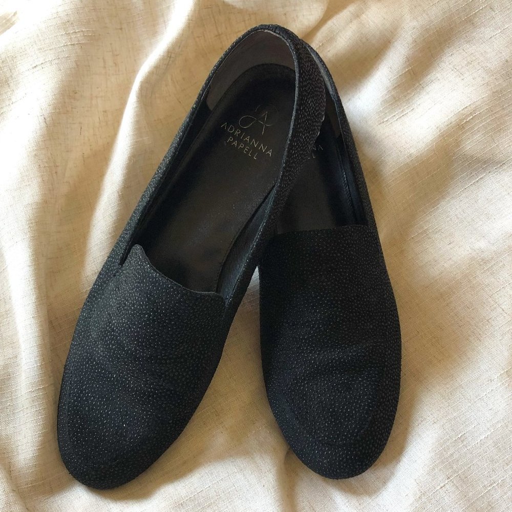 Adrianna Papell, Black Loafers, Size 11 (US)